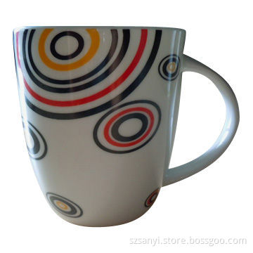 Porcelain Mug with Popular Style, 330cc Capacity